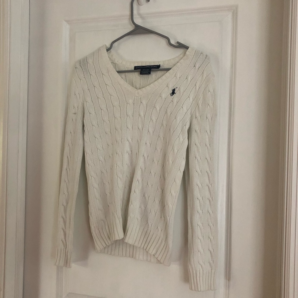 White Polo Sweater